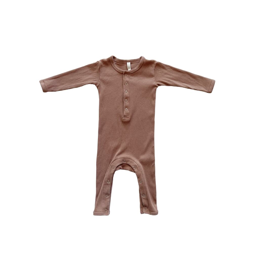 Quincy Mae Ribbed Jumpsuit Romper Size 3-6m